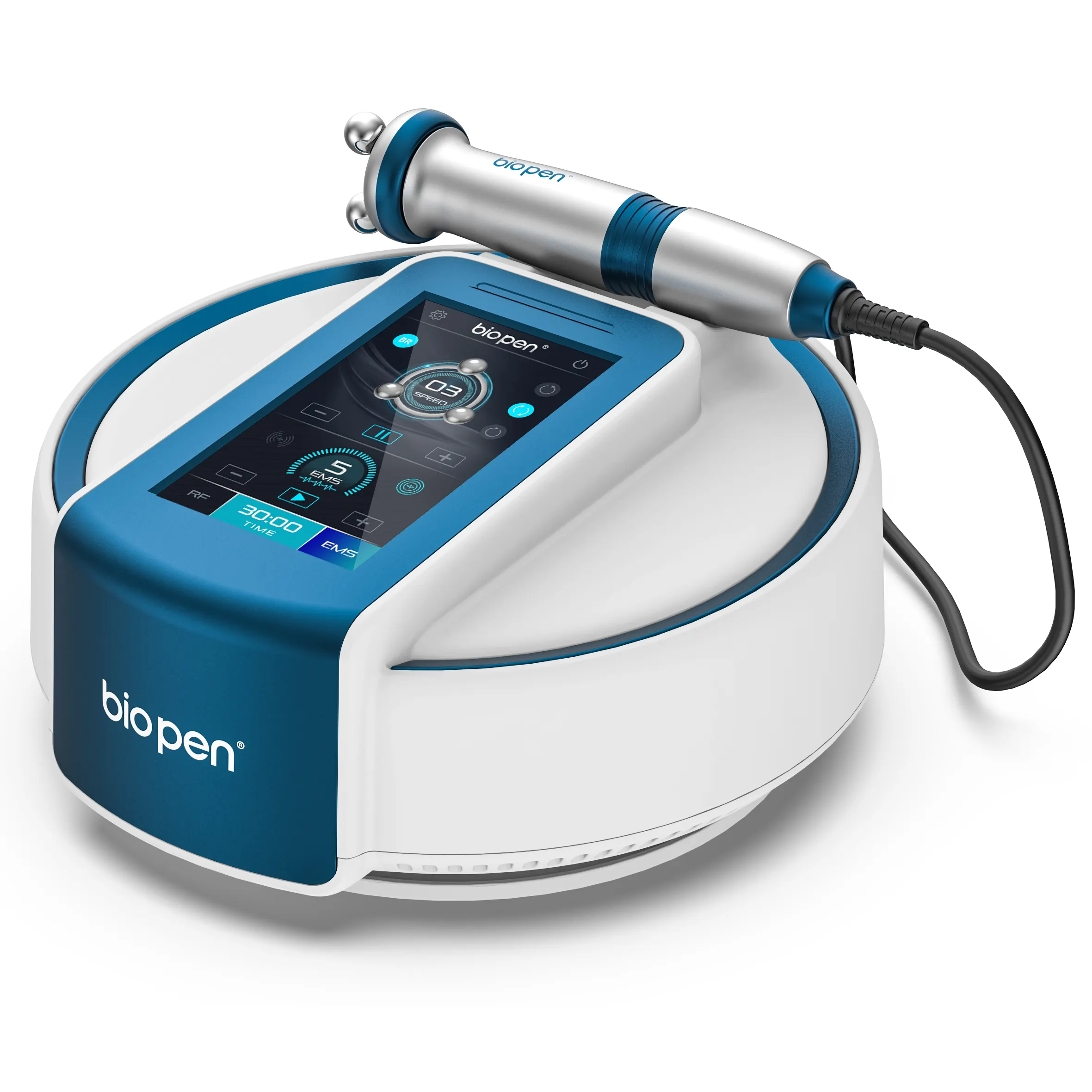 Bio pen T6 con nuove funzioni di terapia EMS e RF e LED di terapia della luce di massaggio di vibrazione