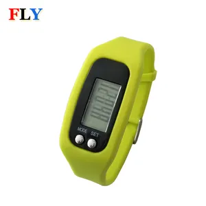 Hot sale Silicone band CE RoHs standard custom sport wrist pedometer watch Inexpensive fitness wristband