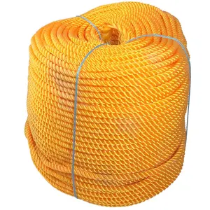 Corda de nylon preta de 3-12mm, forte força de tração, corda de nylon com resistência uv forte
