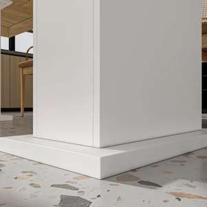 Arfath Juego de mesa de comedor de diseño moderno de madera de ingeniería distintivamente espacioso para comidas memorables al por mayor - Product Image 4