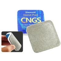 4 Buah Bantalan Pemoles Tangan Berlian Persegi 65X65Mm Blok Gerinda Fleksibel Model ZMX-MJ7715 untuk Kaca Marmer Batu Granit Keramik