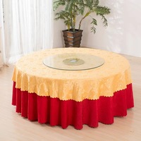 Table ronde pliante de banquet de dessus de table durable de contreplaqué de PVC pour l'usage de salle à manger de mariage et de restaurant