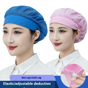 Tùy Chỉnh Thoáng Khí Lụa Đầu Bếp Mũ Có Thể Điều Chỉnh Lưới Bouffant Mũ Cho Nhà Bếp/Nhà Hàng Nhân Viên Chống Bụi Cá Nhân Giản Dị - Product Image 5