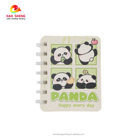 Cuaderno Portátil Mini de Tapa Dura con Espiral A7, 80 Hojas de Papel Recubierto, Diseño de Dibujos Animados, Venta al Por Mayor