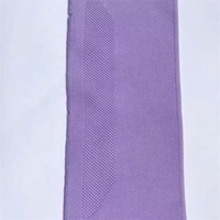 Manchette et collier plats élastiques de couleur unie à tricoter en polyester côtelé personnalisé
