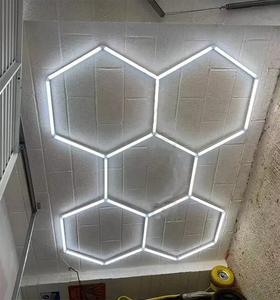 High Quality 5 Hex Led Working Light Aluminum Splicing Honeycomb LED Light for Car Showroom 4S Workshop - Product Image 4