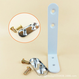 Nuevo Soporte de Esquina en Forma de L para Escritorio de Oficina Jiateng, Color Plateado Blanco HC8807, Conector de Muebles, Herraje de Fijación - Product Image 5