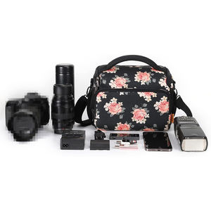 Free Sample <b>Camera</b> <b>Pouch</b> Purse Trendy Triple Zip Small Crossbody <b>Camera</b> Bag Purse with Wide Guitar Strap Coin Purse - Product Image 5