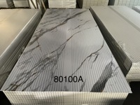 Panneaux muraux décoratifs intérieurs en plastique UV imitation marbre, légers, résistants à l'humidité, faciles à installer, 4x8 pieds