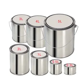 食品级金属罐铁钢小桶圆形带盖油罐