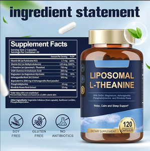 Cápsulas Herbales con L-Teanina, Suplemento para Dormir, Nootrópicos, Aumento <span class=keywords><strong>de</strong></span> Energía, Refuerzo Inmunológico, Minerales, Vitamina C, Electrolitos, Multivitaminas - Product Image 2