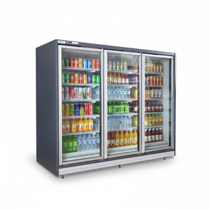 Enfriador Comercial Vertical con Puertas de Vidrio para Supermercado 2 3 4 5, Exhibidor de Bebidas G920, Congelador Vertical con Puerta de Vidrio G920 - Product Image 1