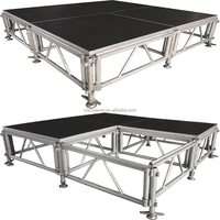 Plateforme de scène mobile, certifiée TUV CE, cadre en alliage d'aluminium, plateau en verre renforcé, capacité de charge de 750 kg/m, assemblage rapide pour