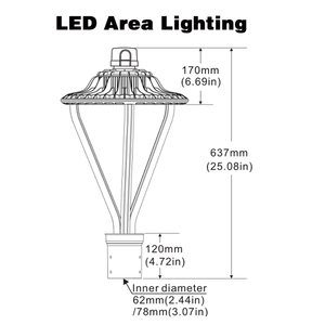 Iluminación de patio al aire libre 75W 150W poste superior lámpara poste de luz <span class=keywords><strong>calle</strong></span> para CAMINO DE CARRETERA - Product Image 2