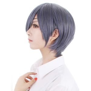 Anime <strong>Black</strong> <strong>Butler</strong> Kuroshitsuji <strong>Ciel</strong> Phantomhive Wigs Grey Blue Mix Short Synthetic Hair <strong>Cosplay</strong> Wig + <strong>Black</strong> Eyepatch