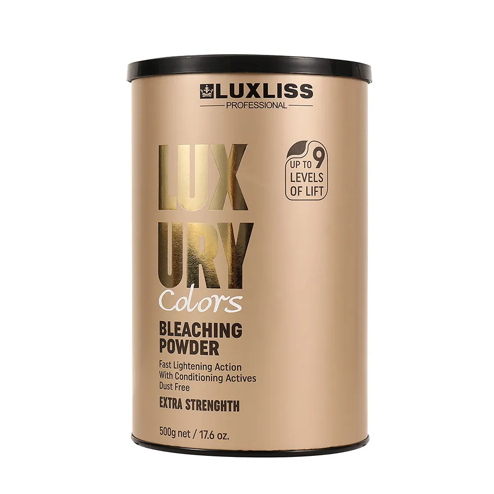 Luxliss salon chuyên nghiệp sản phẩm nuôi dưỡng sửa chữa hư hỏng mờ dần Kem tóc tẩy trắng bột cấp 9