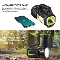 Haute puissance ABS multifonctionnel Portable IP65 lampe de poche Rechargeable lumière de travail charge solaire lampe de poche projecteur projecteur