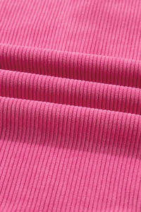 प्रिय थोक महिला आधा बटन पल्लोवर ड्रॉस्ट्रिंग पैंट ठोस रंग कॉर्डरॉय 2 पीसी आकस्मिक जॉगर्स महिलाओं के लिए सेट - Product Image 5