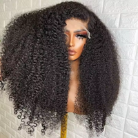 Perruque en gros de cheveux humains vierges bruts afro crépus bouclés vietnamiens, fournisseur de perruques Lace Front brutes
