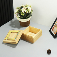 Boîtes décoratives pour la décoration de la maison, grande boîte de rangement en bois, boîte à souvenirs en bois