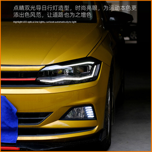 Faro per <span class=keywords><strong>Volkswagen</strong></span> VW <span class=keywords><strong>Polo</strong></span> 2019-2023, Gruppo Ottico LED per Auto, Aggiornamento con Lente Bifocale ad Alta Configurazione, Accessori per Illuminazione - Product Image 4