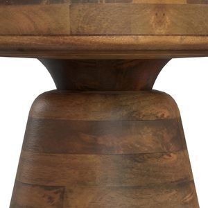 Mesa de Centro Moderna Hecha de Madera de Teca Sólida de Alta Calidad con Acabado Marrón para Muebles de Sala de Estar. - Product Image 3