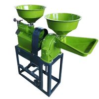 Moulin à céréales en acier inoxydable pour blé, orge, maïs et riz avec moteur, haute efficacité, capacité de 160 kg/h, broyeur à marteaux pour coques de riz - Vente chaude