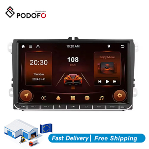 Podofo Autoradio Android 9 pouces double DIN, Carplay, Android Auto, autoradio GPS Wifi RDS pour VW/Passat/Golf/MK5/MK6/Jetta - Product Image 1
