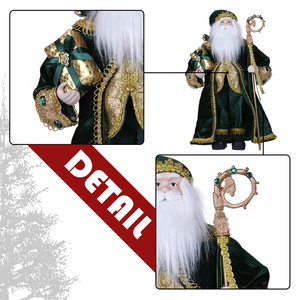 Série Classique Magic Green Custom, Poupée de décoration de Noël du Père Noël de 16, 18 et 24 pouces - Product Image 2
