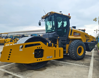 Compacteur vibrant à tambour unique de 36 tonnes, modèle XS365, fabriqué en Chine, pour la construction de barrages et de routes.