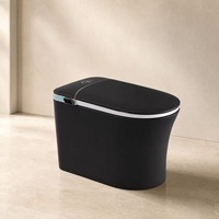 WC intelligent à commande vocale intégrée avec chauffage automatique, siphon, homologué CE, télécommande incluse, système de drainage en S