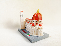 Sculpture 3D personnalisée modèle du célèbre château église pont Firenze Monument Opéra de Paris Statue en résine tourisme Souvenir Figurine