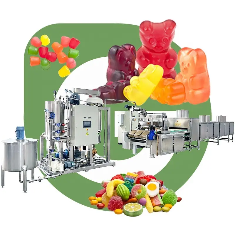 Твердые конфеты вкладчик лаборатория витаминные Мармеладные мягкие жевательные фруктовые желейные бобы производство Витаминная машина маленькая