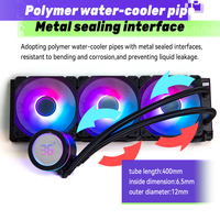 Refroidisseur d'ordinateur Linengcooling GT120LS ARGB AIO à liquide, dissipateur thermique en aluminium, ventilateur PWM à roulement fluide, haute efficacité pour le gaming