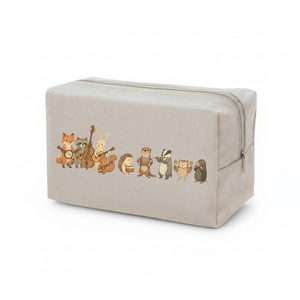 Canvas Pencil Case 17.8x7.6x10.2cm Zipper Closure School Office Use - Product Image 3