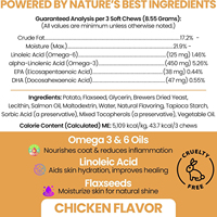 Omega-Soft Chew Minyak Ikan Kunyah Lembut untuk Anjing, Mendukung Kekebalan Tubuh, Kesehatan Kulit & Bulu, Kesehatan Sendi dengan Vitamin & Mineral