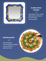 Nouveau Design Montessori Éducatif 3D Laser En Forme De Bois Miroirs DIY Puzzle Creative Enfants & Bébés 51-100 Pièces 3 Étoiles Boîte De Couleur
