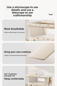 Cuna de bebé portátil multifuncional de diseño moderno, cuna plegable para recién nacidos, cama BB de Metal suave para niños, dormitorio de Hospital - Product Image 5