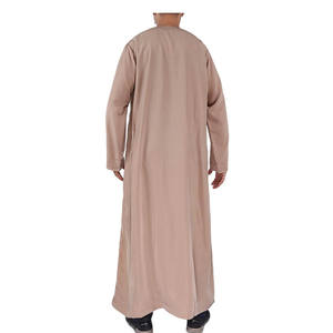 Thobe Islamico Stile Oman per Uomo, Abbigliamento Tradizionale <span class=keywords><strong>Arabo</strong></span> a Maniche Lunghe per Musulmani - Product Image 4