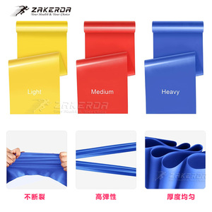ชุดยางยืดออกกำลังกาย ZAKERDA ขนาด 150 มม. x 150 มม. แบบหนา ปานกลาง และเบา สำหรับโยคะ ฟิตเนส และการฝึกออกกำลังกายเพื่อการปรับรูปร่างทั่วร่างกาย - Product Image 5