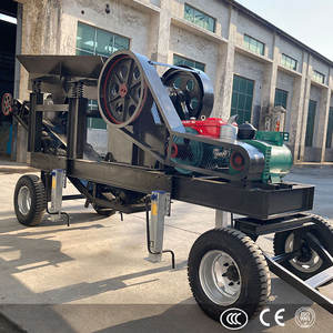 Trituradora de Piedra Pequeña Usada en Buen Estado, Trituradora de Mandíbulas Móvil con Motor Diésel en Venta - Product Image 2