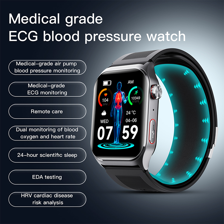 Fitness Tracker Smartwatch Con Schermo AMOLED 1,1'' – Frequenza Cardiaca, Ossigeno, Pressione, Temperatura, Sonno, 25 Sport – IP67, Per Android E IOS