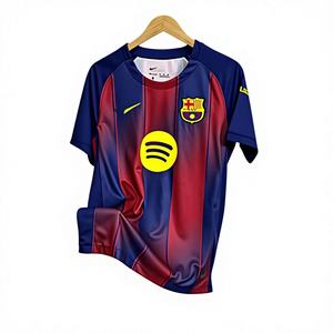 Camiseta de Fútbol para Fanáticos del Barcelona 2426, Edición Especial Local y Visitante, Manga Corta, Personalización Transfronteriza - Product Image 1