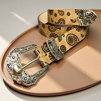 Ceintures de créateur, ceintures vintage, ceinture femme Y2K, imprimé paisley, ceinture western personnalisée, accessoire de haute qualité pour femme, tenue de soirée tendance