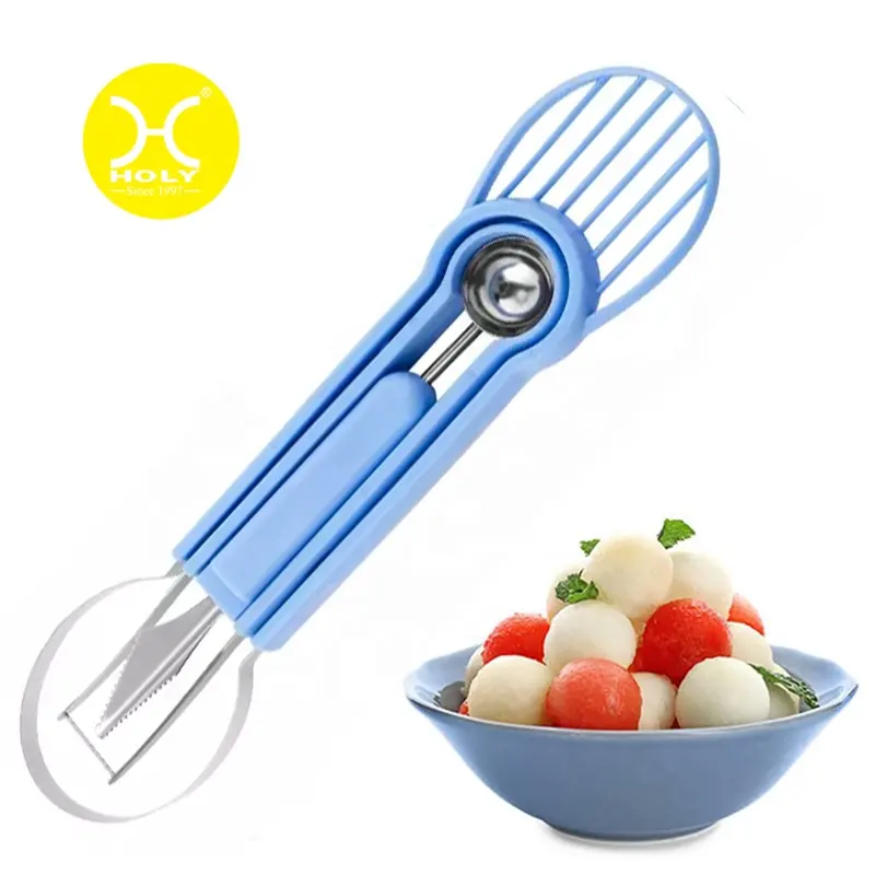 hot sale kitchen gadgets fruit tool 5 In 1 Stainless Steel Watermelon Cutter Fruit Carving Tools Set,