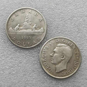 1945,1947,1948 Canada 1 dollar antieke stijl herdenkingsmunten, geschenken, woondecoratie - Product Image 1