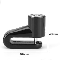Accessoires de vélo ADT, verrou de frein à disque, étanche et antirouille, verrou de roue de scooter électrique, verrou de vélo