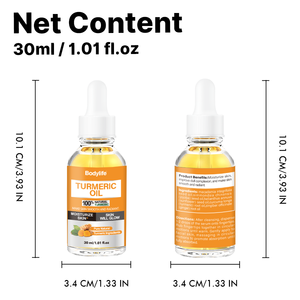 Private Label Turmeric <strong>Oil</strong> Face Whitening Lightening Acne Anti-Aging Dark Spot Corrector <strong>Tumeric</strong> <strong>Oil</strong> for Skin Lightening - Product Image 6