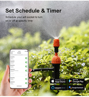 Enchufe de enchufe eléctrico de salida de Control WIFI impermeable al aire libre para Alexa Google Home Automation
