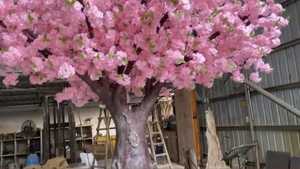 Árbol de Flores de Cerezo Artificial Personalizado de 3m*4m con Material de PE Ecológico para Decoraciones de Restaurantes y Bodas - Product Image 3